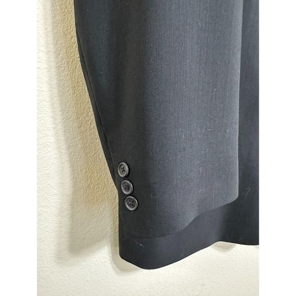 Bernini of Beverly Hills Men's Wool 3-Button Black Jacket Made In Italy Size 38R - Picture 2 of 4
